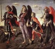 BOTTICINI, Francesco The Tree Archaangels and Tobias oil painting